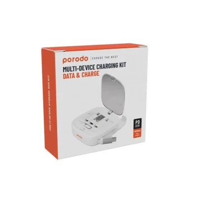 Porodo Multi-Device Charging Kit Data & Charge - White
